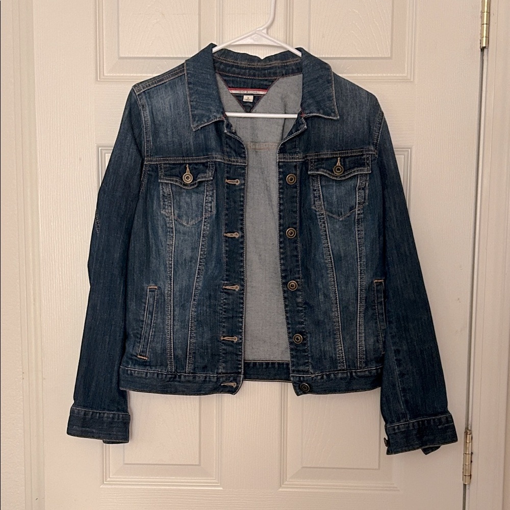 Women's Tommy Hilfiger Dark Blue Denim Jacket - Classic Casual
